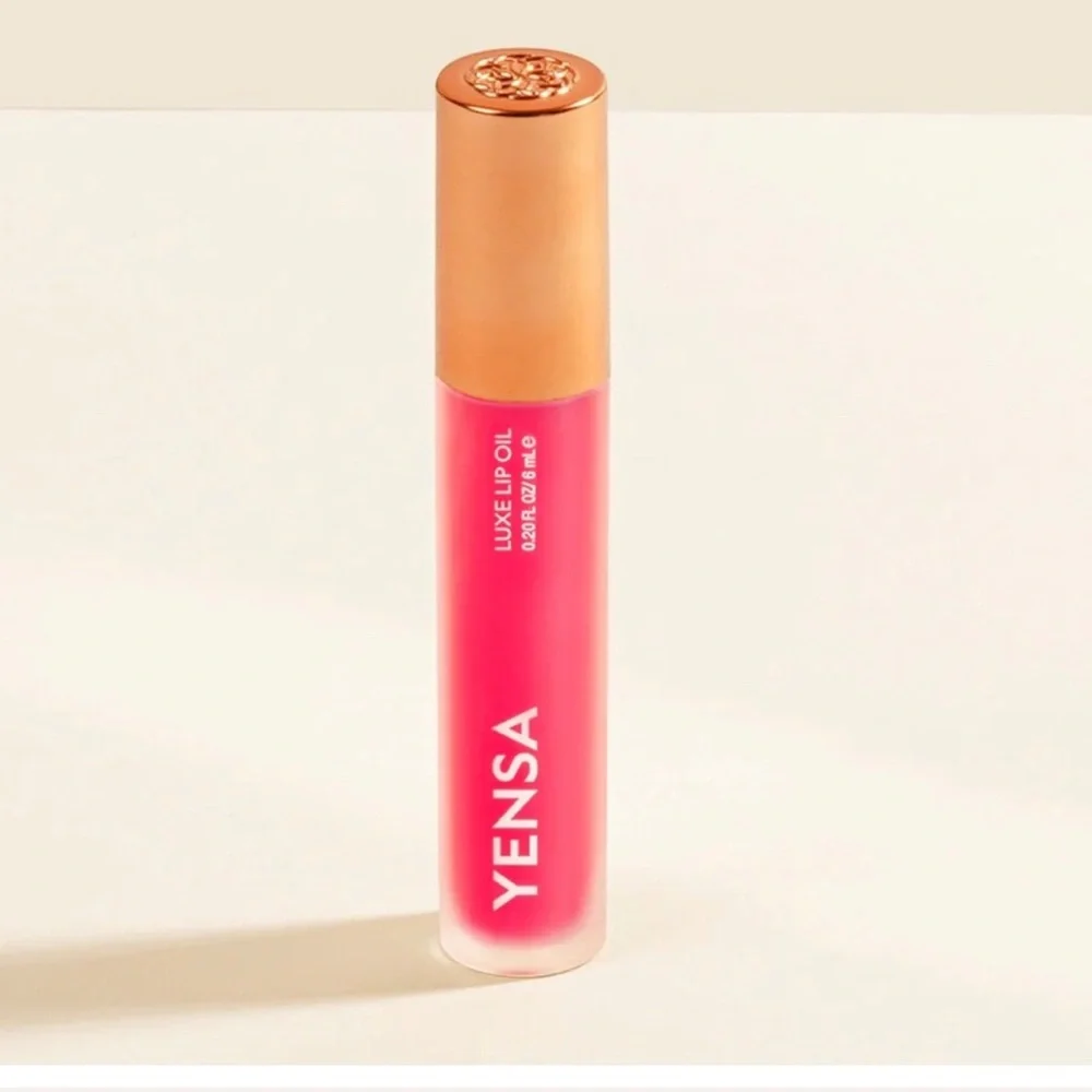 Yensa luxe lip oil luxe lip nourishing 8 super oils in pink shine NEW